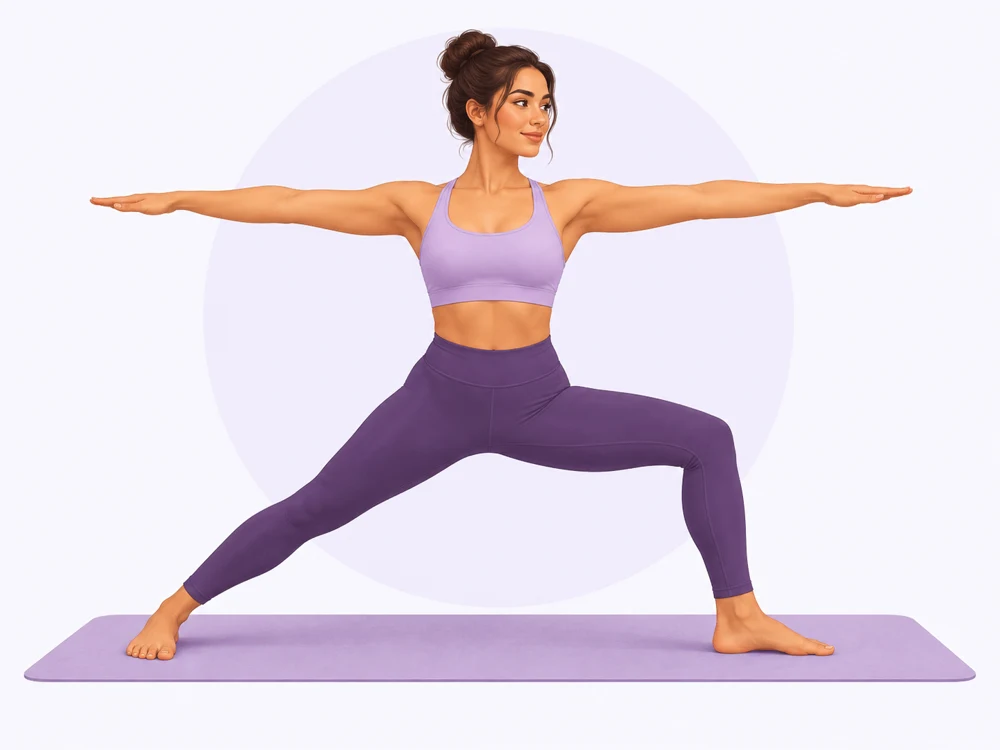 Posture du Guerrier II (Virabhadrasana II)